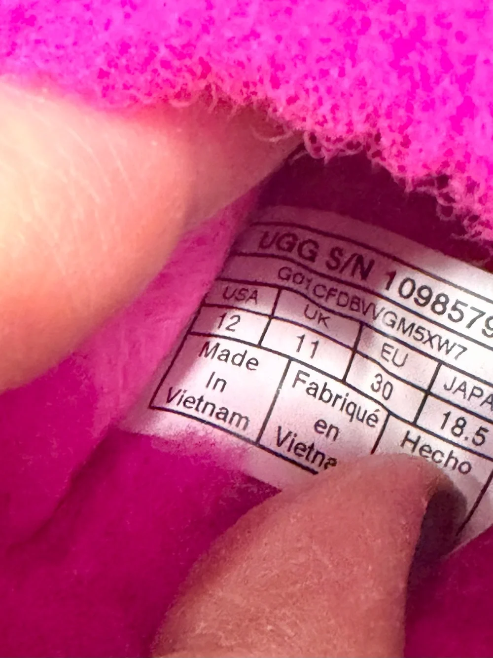 UGG Slippers Hot Pink Fluff Yeah Slide Sandals Logo Strap Cozy Girl Kid 12